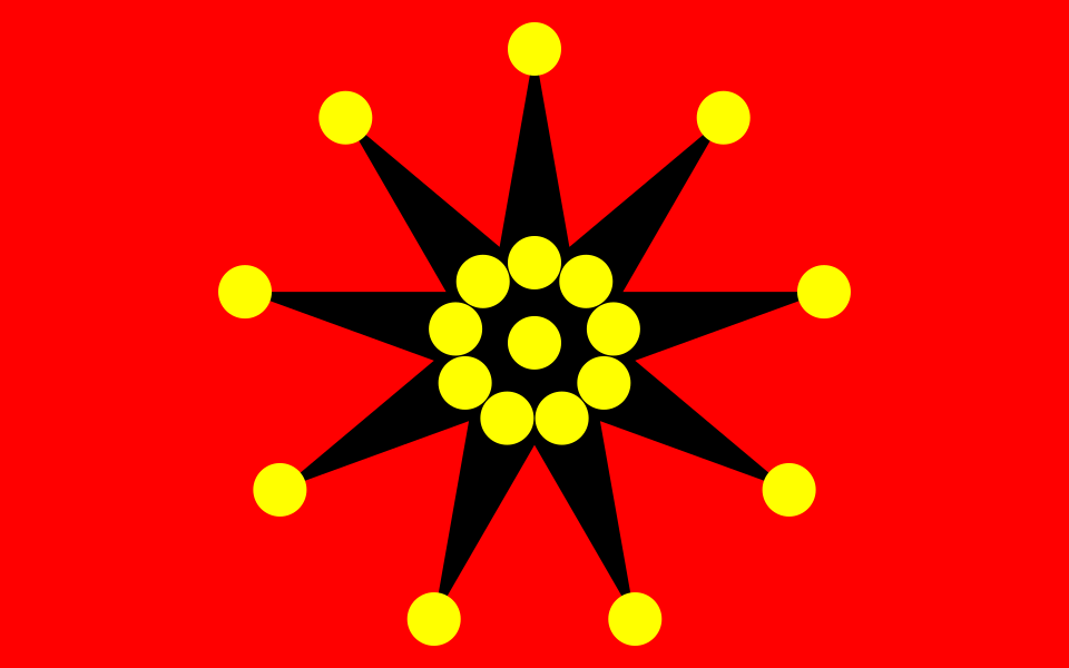 19 stars flag of republic china